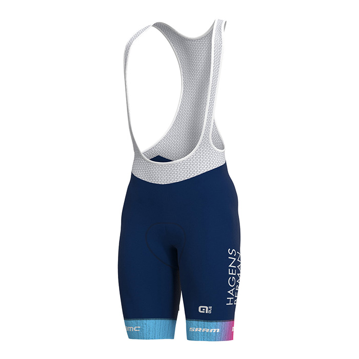 2022 Fahrradbekleidung Hagens Berman Axeon Fuchsie Azurblau Trikot Kurzarm und Tragerhose - zum Schließen ins Bild klicken